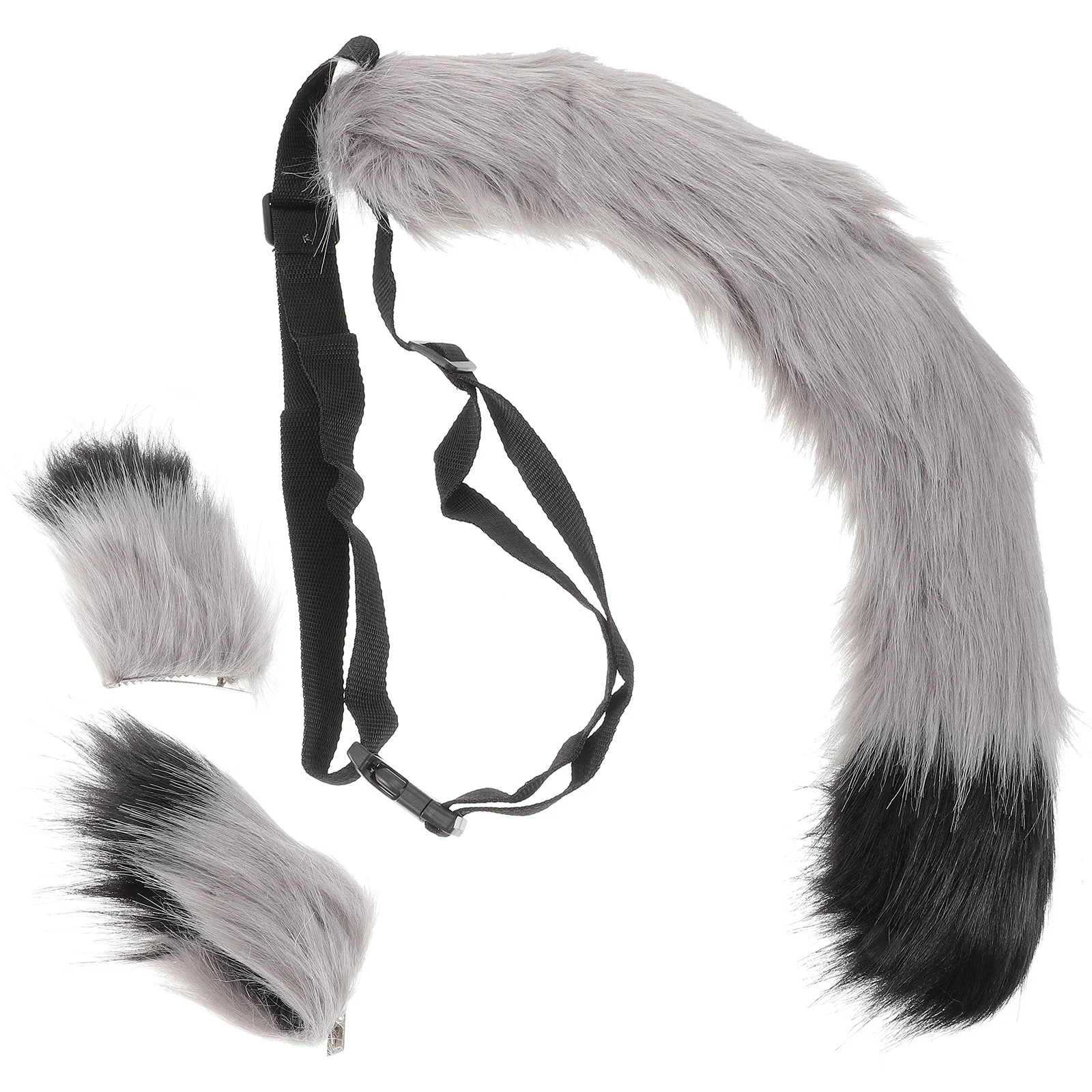 

3Pcs Fox Costume Outfit Set Cute Cat Ears and Tail Accessories for Halloween Christmas Party Cosplay Wear for Girls Women
