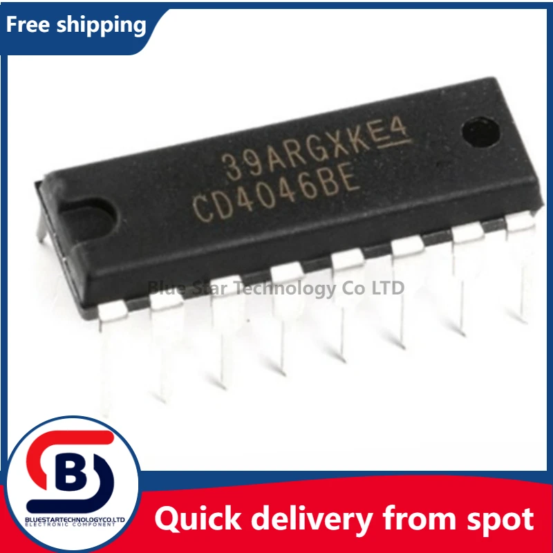 Free Shipping 100pcs/lots CD4046BE CD4046 NWE DIP-16 In stock!