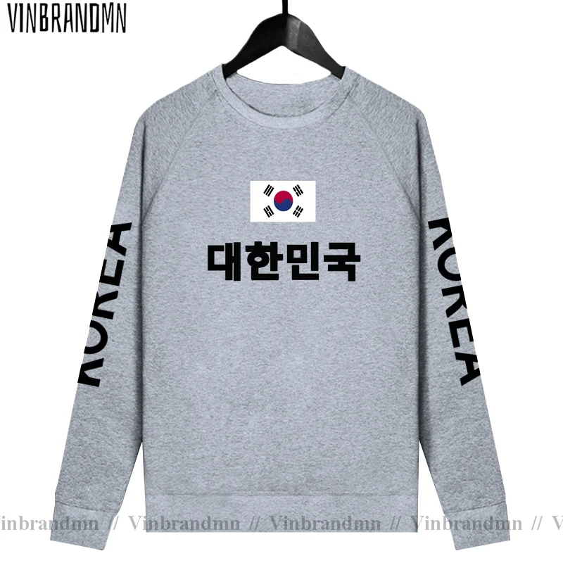 South Korea Hoodies Men Sweatshirt New Fashion Streetwear Clothing Retro Jerseys Footballer Tracksuit Nation Korean Flag Fleece