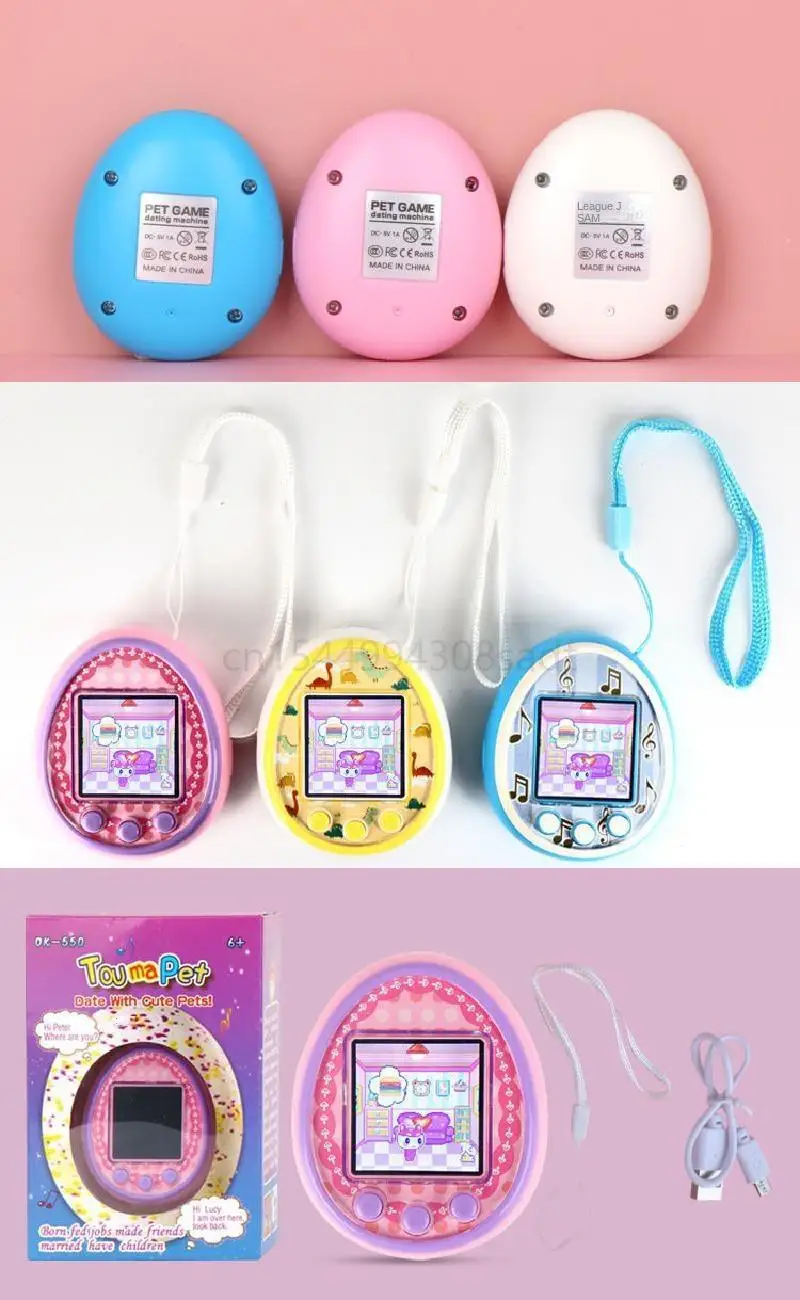 Tamagotchis Funny Kids Electronic Pets Toys Nostalgic Pet In One Virtual Cyber Pet Interactive Toy Digital Screen E-pet Color HD