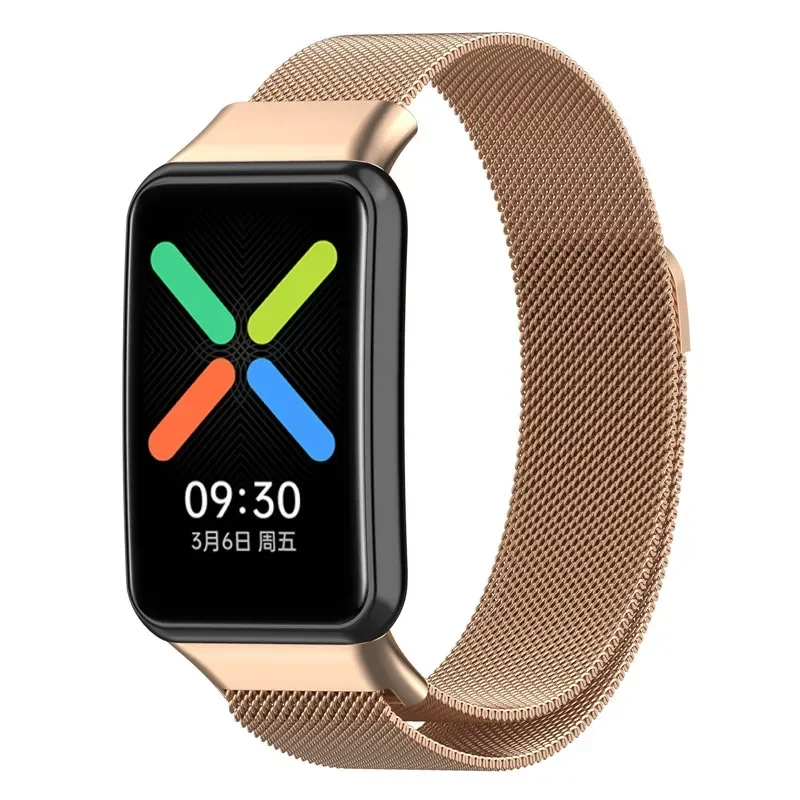 Cinturino ad anello magnetico per orologio OPPO Cinturino Smartwatch gratuito Cinturino in acciaio inossidabile in metallo per orologio OPPO Correa gratuito