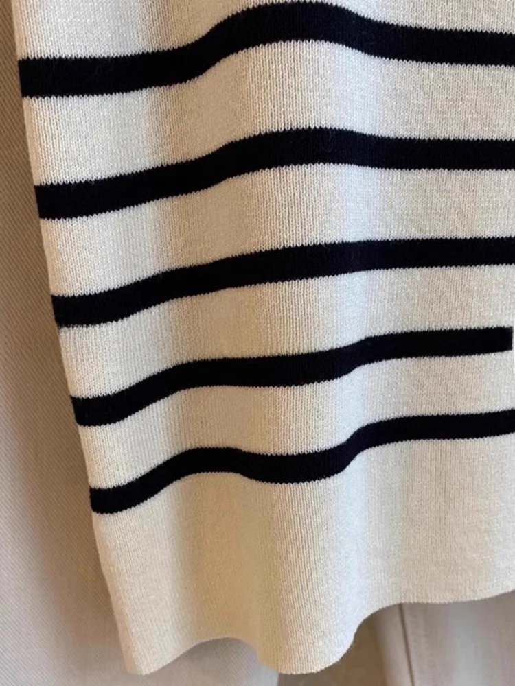 Coreano Stripe U-Ne Dimagrante Gilet lavorato a maglia di seta del ghiaccio Capispalla estivo da donna ort Svel oulder Pad Vest