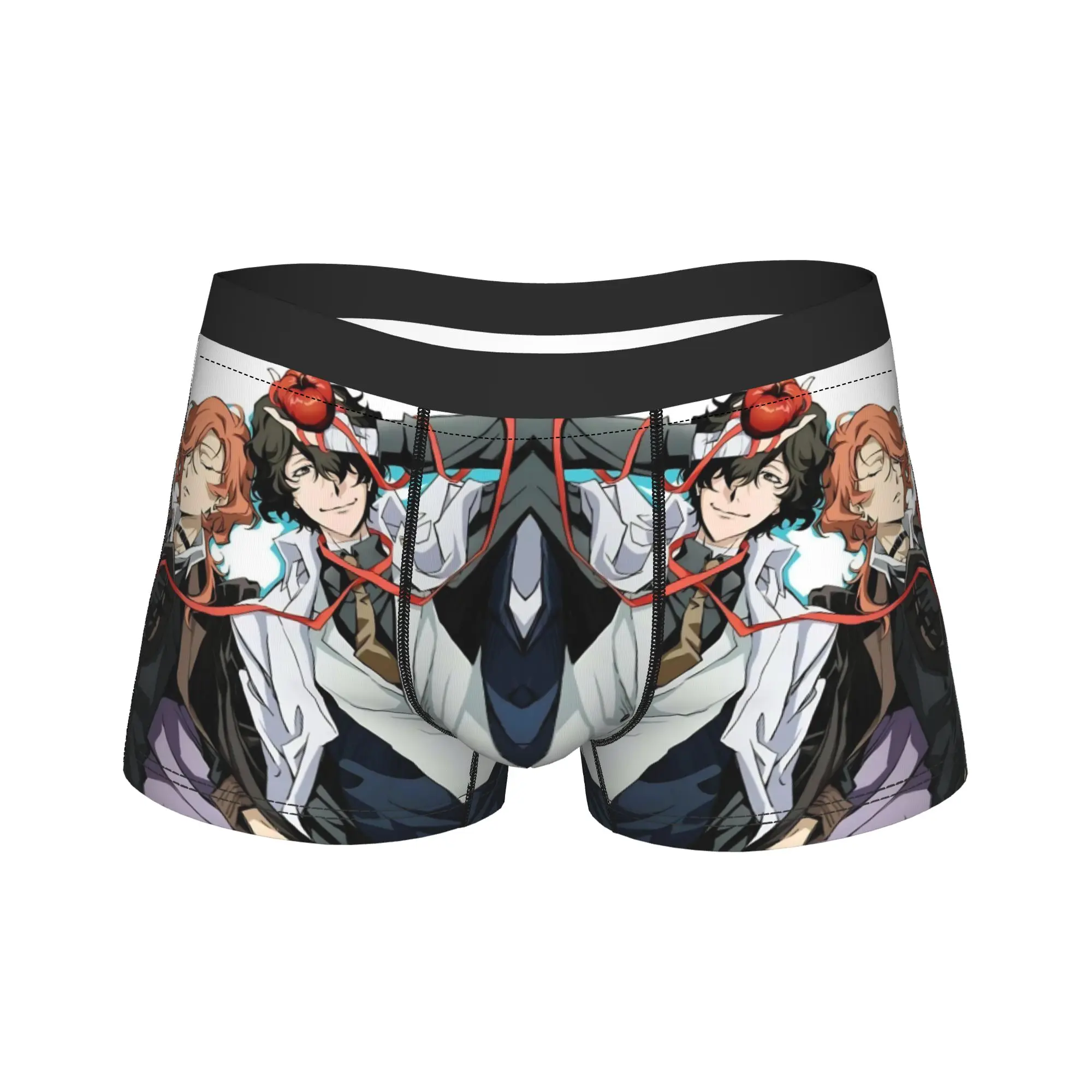 

Нижнее белье Dazai Bungo Stray Dogs, сексуальные мягкие трусы, шорты, трусы для мужчин, боксеры с 3D-мешочком, большие размеры