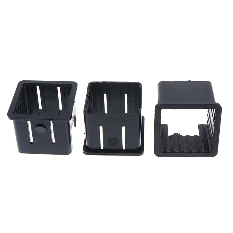 5Pcs Black Square Tubing For Cover Tube Durable Chair Glide Insert Finishing Plugs Fitness Equipment Accessories Sliding Sleeves