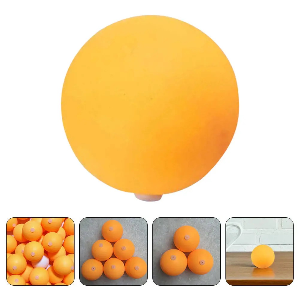

30Pcs Pong Training Balls with Punch Holes Silicone Plug Improved Bounce Stability Wear Resistant Material for Beginners