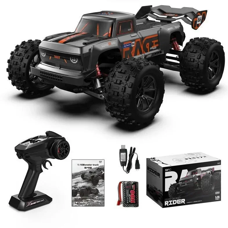 ของเจ๋ง: รถดริฟท์1:16ความเร็วสูง4x 4 mobil RC mobil REMOTE CONTROL รถบังคับ Bigfoot off-road RC รถแข่งของเล่นสำหรับทุกพื้นที่ชุดของขวัญของเล่นเด็ก