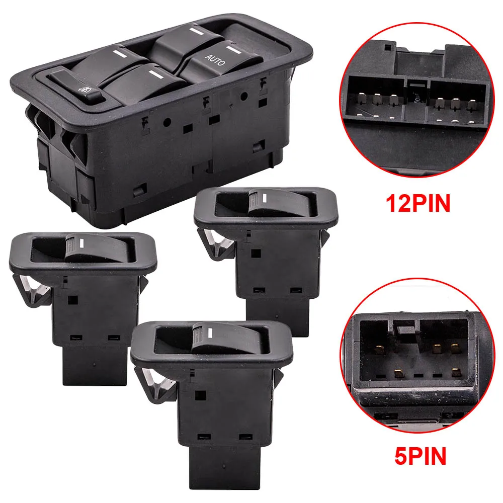 Electric Master Window Switch & 3 Single 12 Pin 5 Pin For Ford Territory SX SY