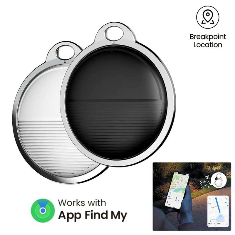 Mini Global GPS Tracker Smart Tag Compatible with iOS Find My App Key Finder Car Pet Anti-lost Alarm Locator Air Tag for iPhone