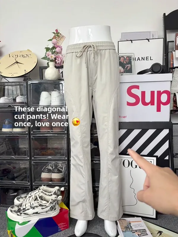 

American Style Slim Fit Casual Pants Men's Summer Thin Straight Tube Trousers CleanFit Breathable Lightweight Straight Leg Jeans