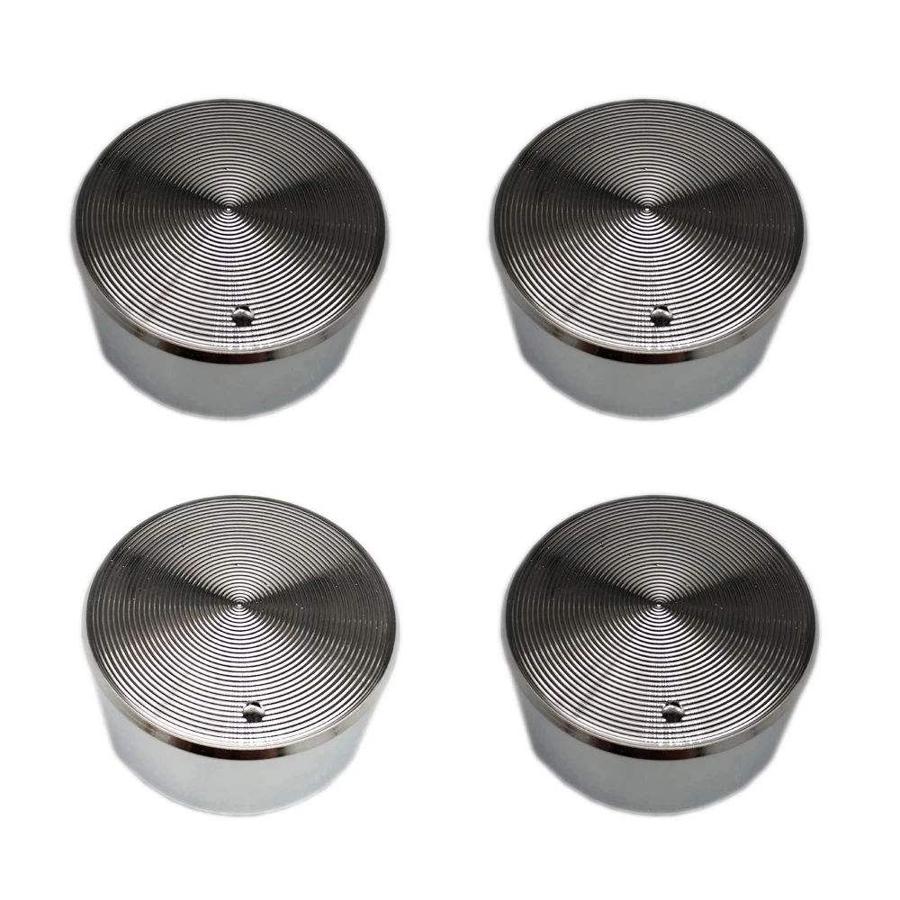 4PCS Gas Stove Rotary Switch Metal Knob Zinc Alloy Chrome Plating Round Cooker Parts Kitchen Accessories for Electrolux Bosch