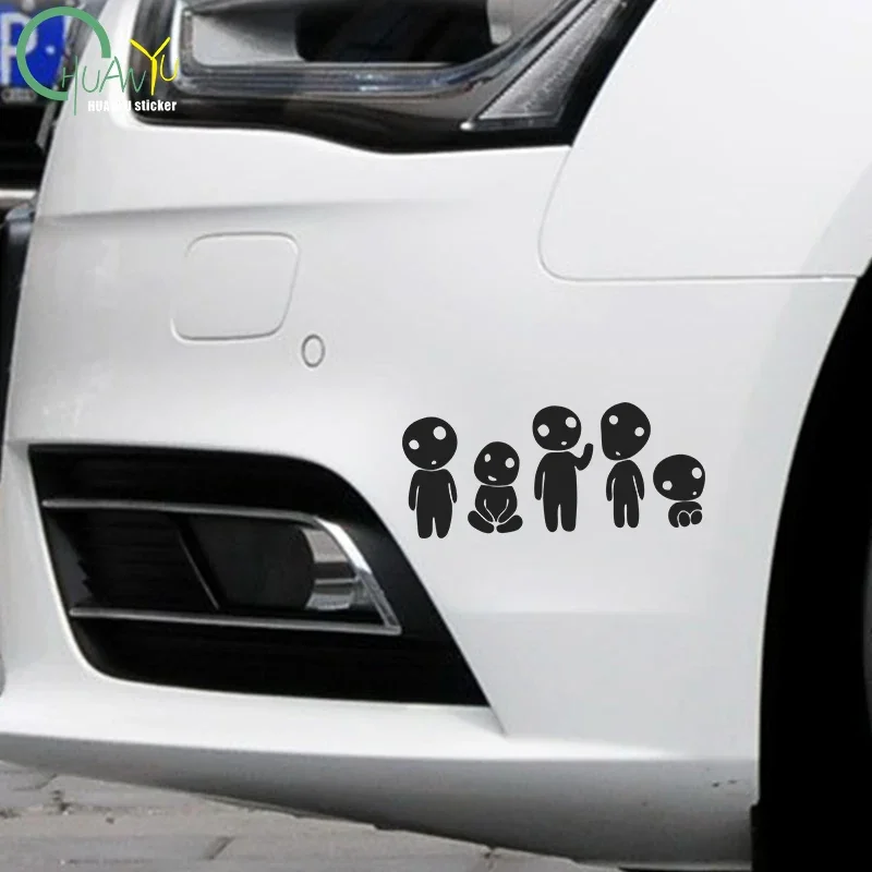 Cute Alien Vinyl Car Motorcycle Sticker Multi-color Creative Decal for Bumper Window Auto Exterior Decor Accessories