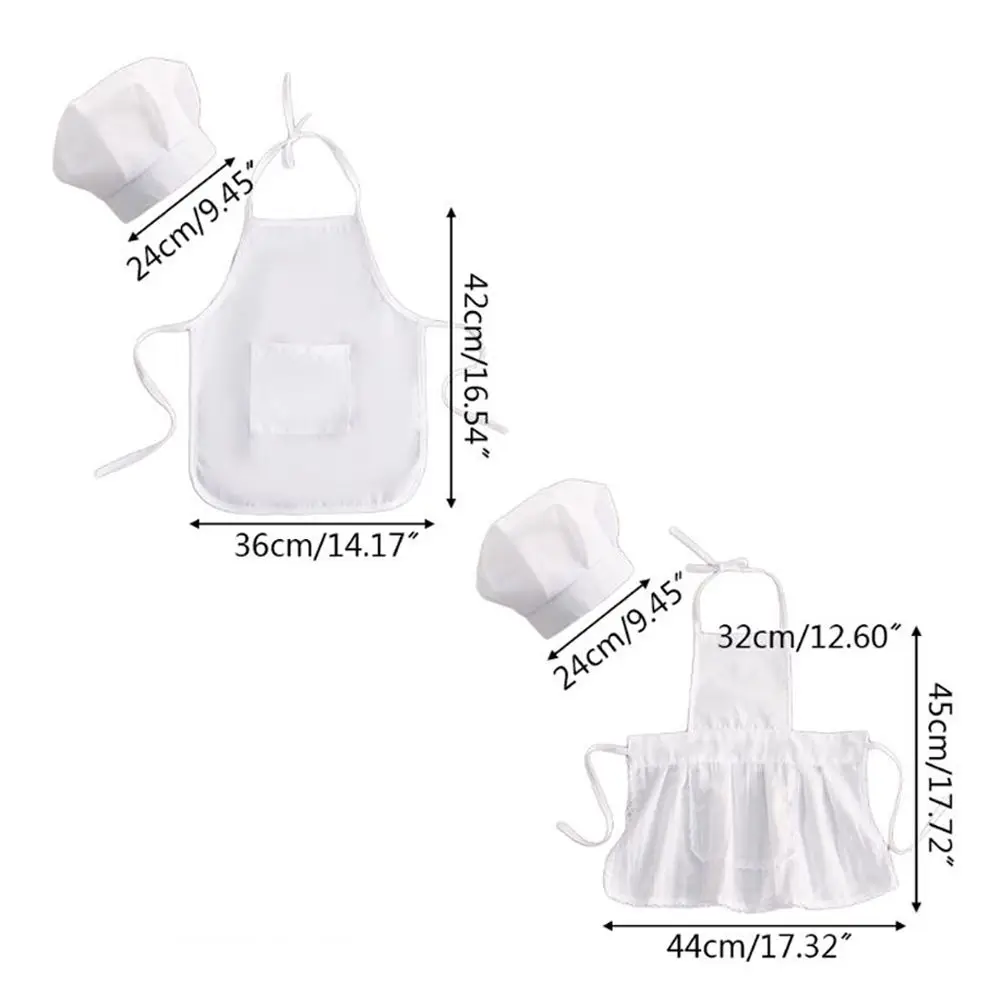 Dress up Multifunctional Photo Baby Photography Prop Baby Chef Apron Hat Cook Costume Kids Costumes - view 6