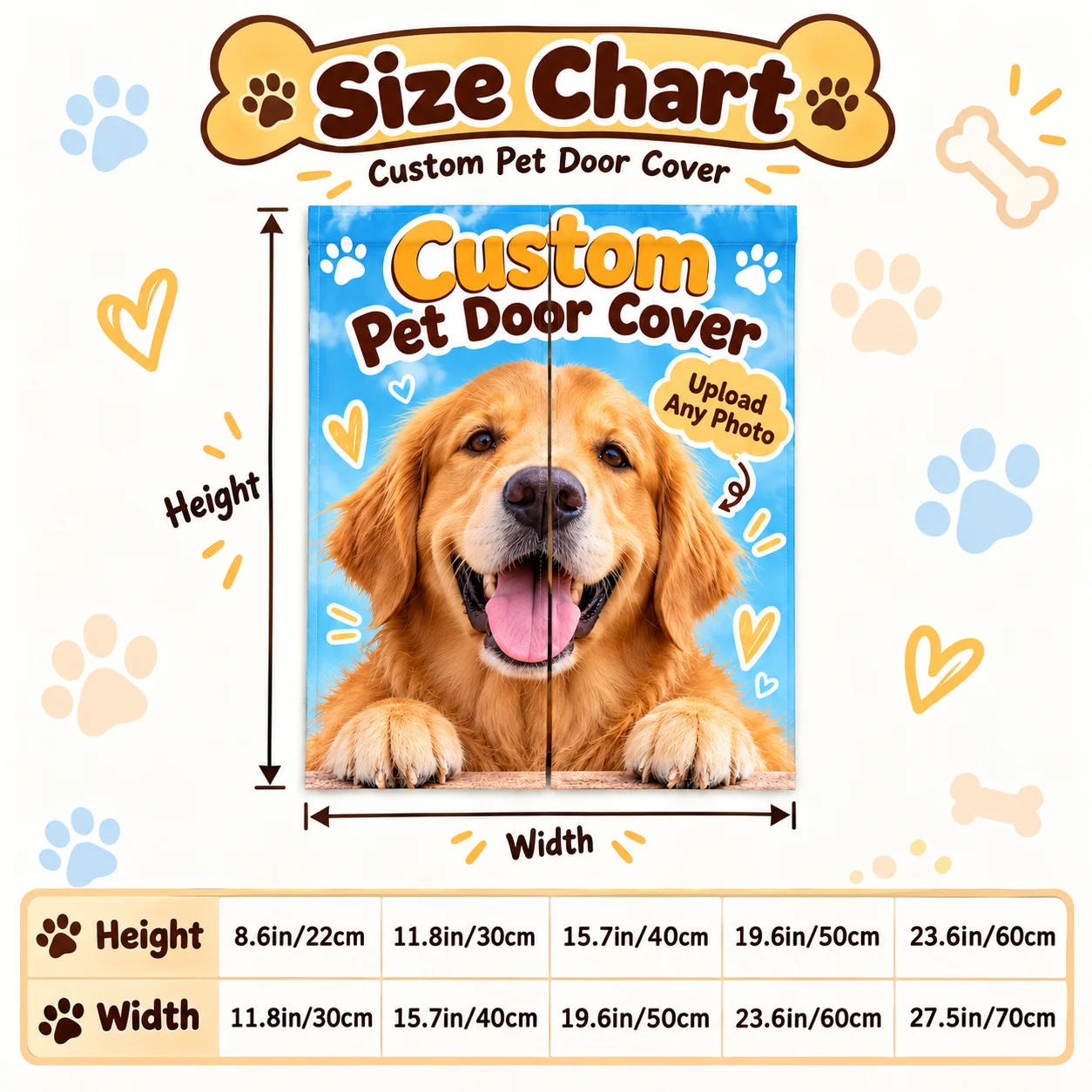 Custom Pet House Door Curtain, Personalized Any Pattern Warm Windproof Dog Cat Kennel Door Cover Pet House Accessory
