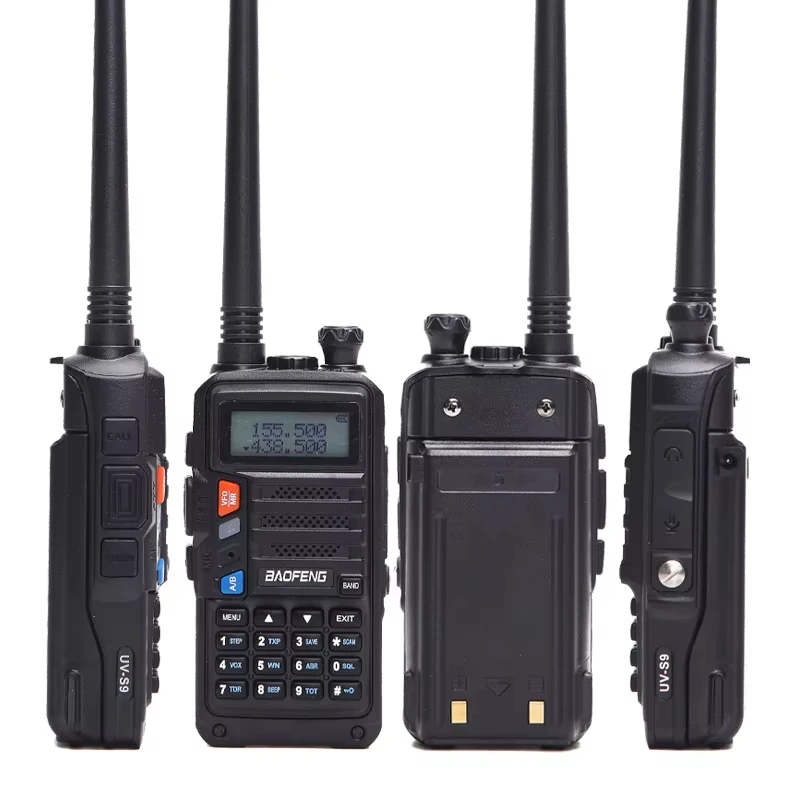 BAOFENG 강력한 핸드헬드 송수신기, UHF VHF 듀얼 밴드, 16 km 장거리 워키토키 햄, UV 5R 양방향 라디오, UV S9 플러스