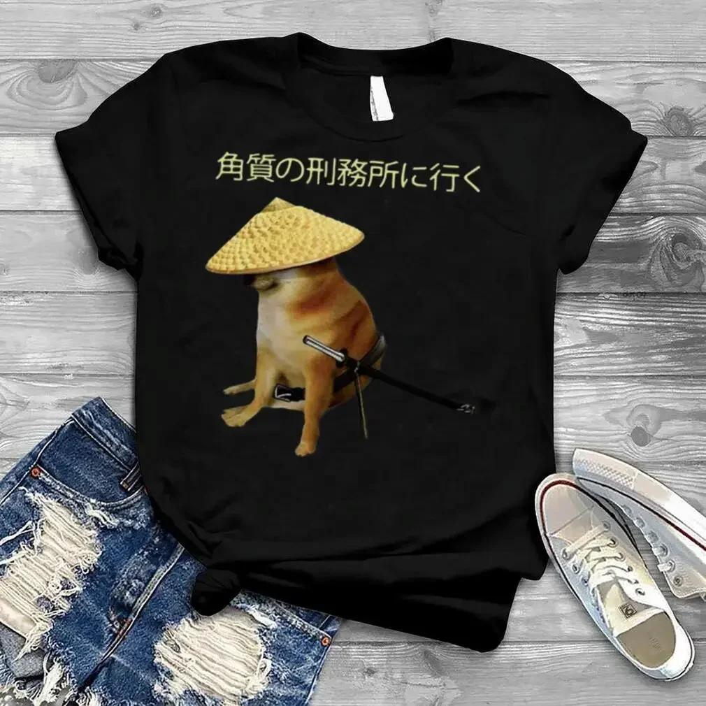 Футболка с японским принтом самурайского чеема, ороговевшей тюрьмы