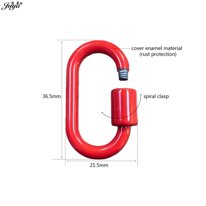 2pcs/lot Rust-proof Enamel Spiral Clasps Lock Fasteners Connector For DIY Bracelet Necklace Jewelry Findings Supplies Accessory view 2
