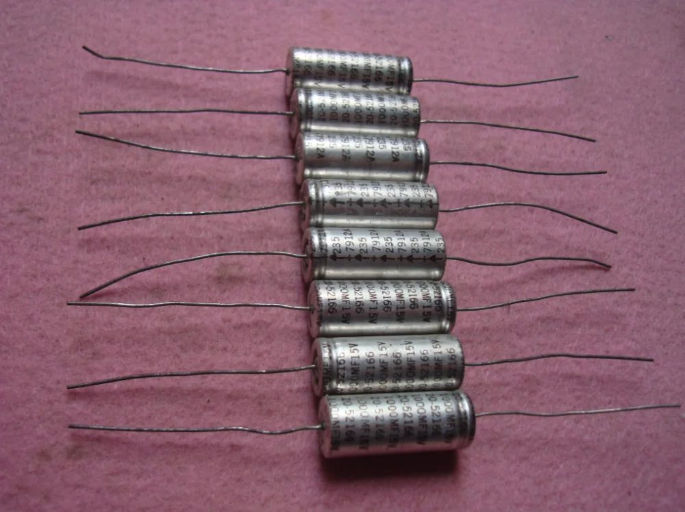 

4pcs/lot Original American MALLORY 235 series 15V 1000UF 13x32mm fever axial copper foot audio capacitor free shipping