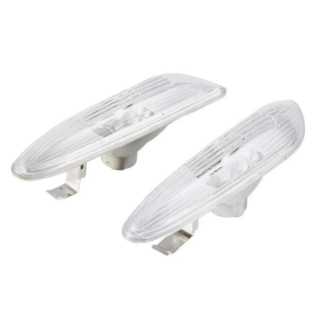 

Clear Lens Side Indicator Repeater Light Set for BMW 5 Series E60 E61 2004 2009 with OEM Numbers 63137165741 63137165742