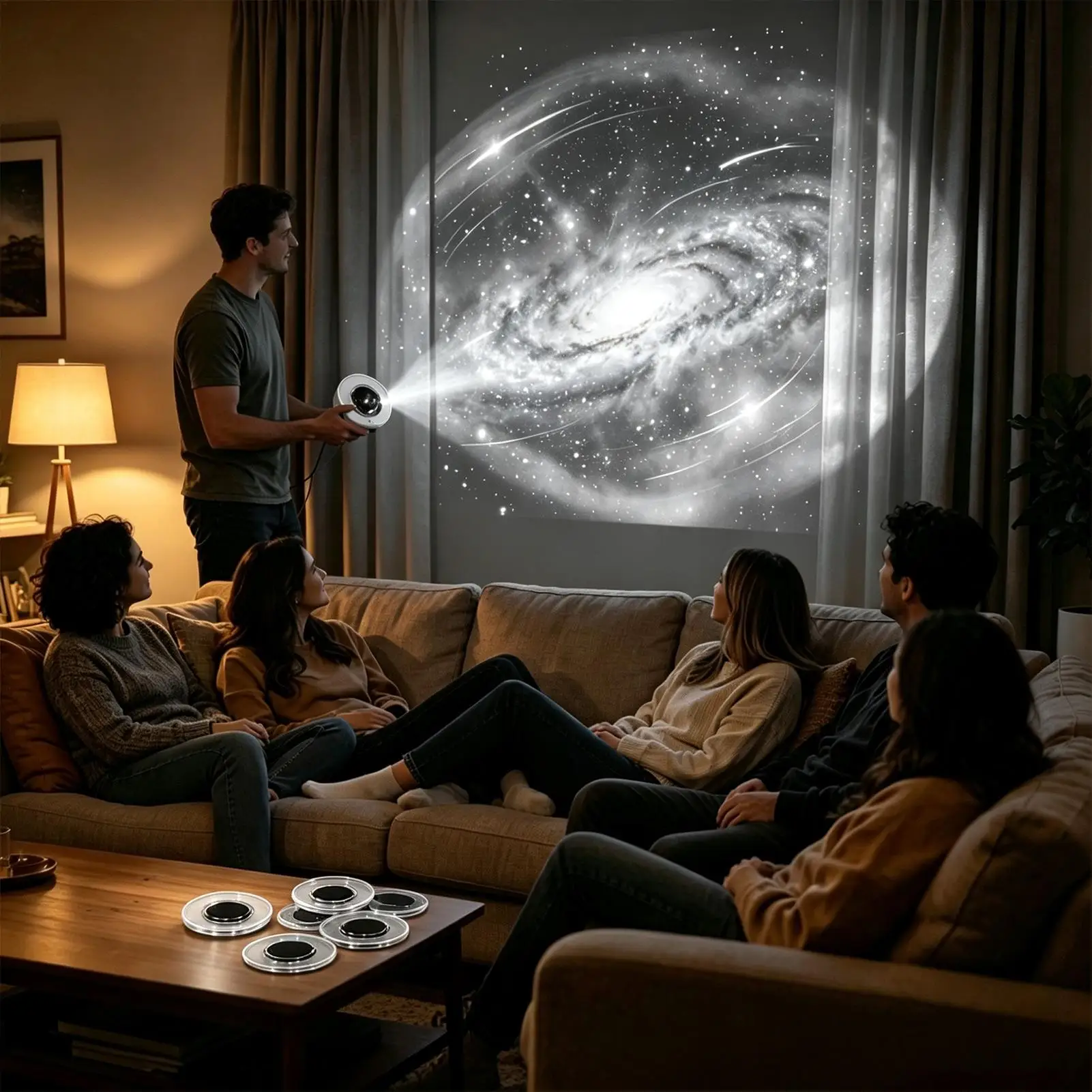 Galaxy Projector Film Discs Realistic Wide Angle Replaceable Decor Projector Slide Discs For Bedroom Living Room Meditation