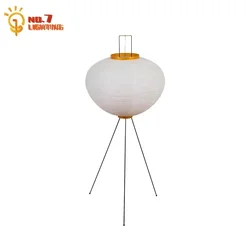 Designer Akari Noguchi Yong Floor Lamp LED E27 Wabi-sabi Rice Paper Indoor Lighting Home Decor Living Room Sofas Bedroom Study