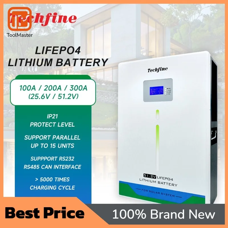 [Hot Sale]For LB300-512100 51.2V BMS Grade Cell Solar Inverter LiFePO4 Battery 300Ah 48V 24V 5000 Cycles