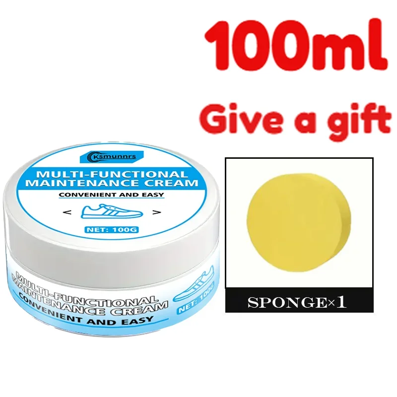 Fasilawei Premium White Shoe Care Cream 100g - Suitable for white sneakers - Gentle formula for stain removal and shoe care. view 5