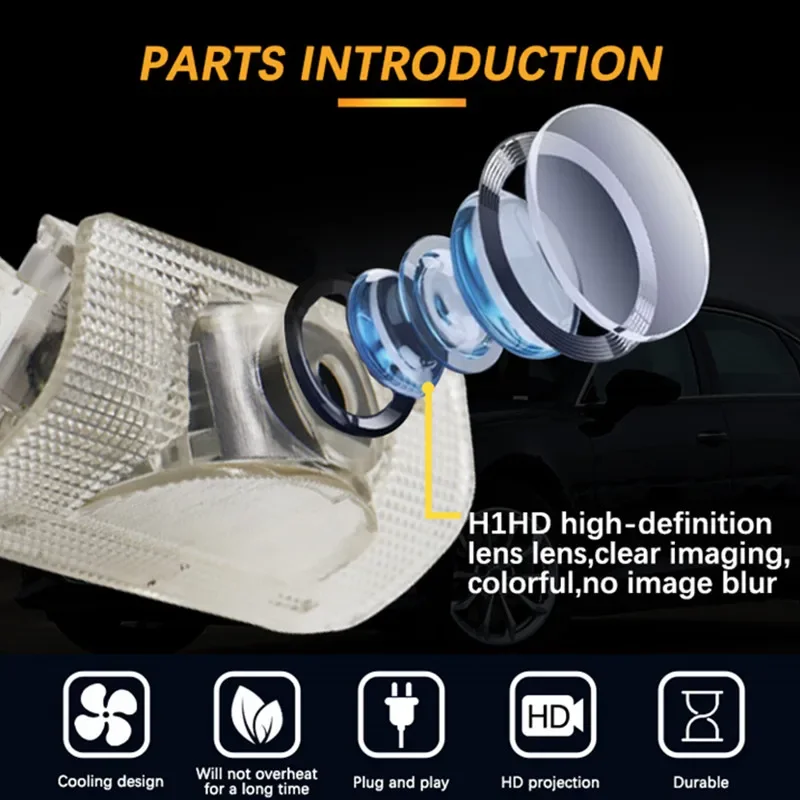 Led باب السيارة ترحيب ضوء شعار العارض مصابيح الليزر لكزس ES GS GX IS LS LX 460 RC 300 350 300h 330 400 RX 270 350 450h RC