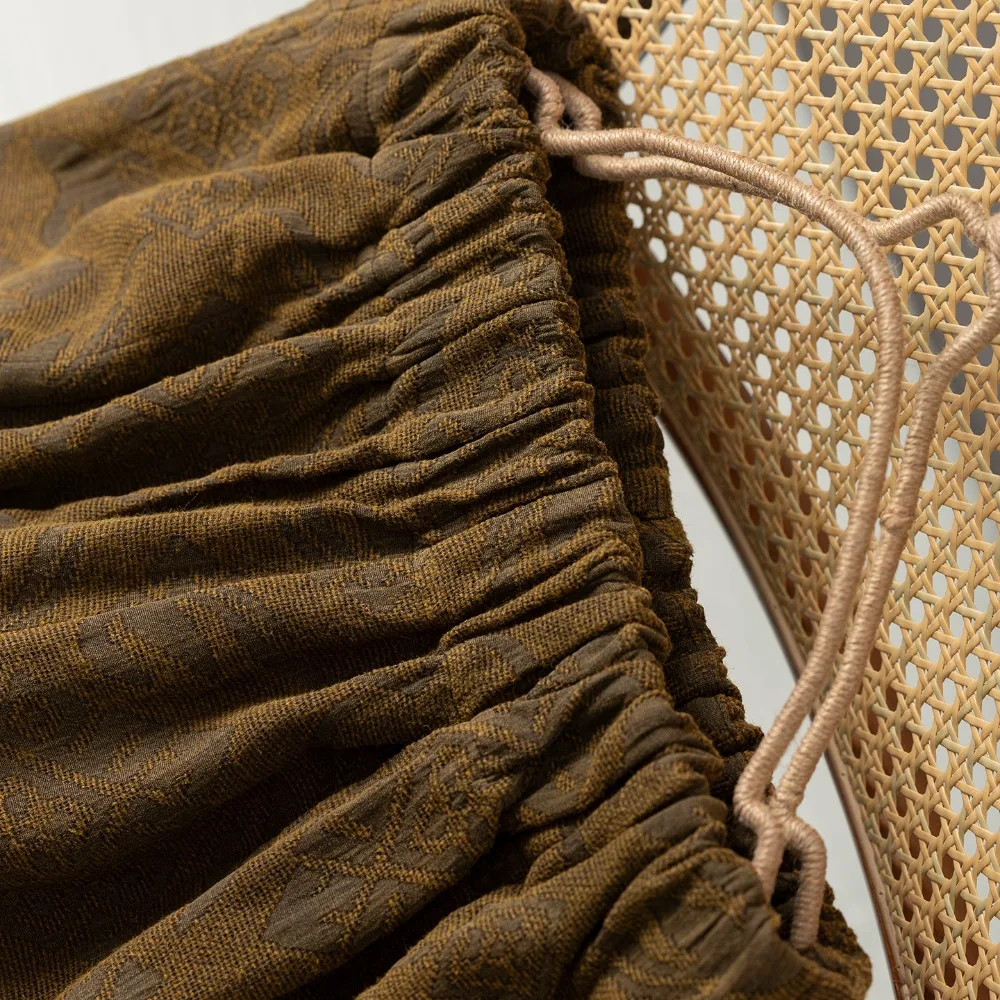2026 Women's Spring New Ultra Fine 100%Natural Mulberry Silk Tussah Silk Loose Casual Personalized Lazy Style Curved Knife Pants