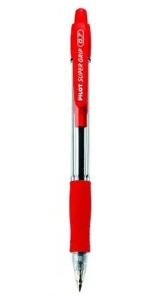 0.7mm Thin Pilot Super Grip Retratil Spherographic Pen