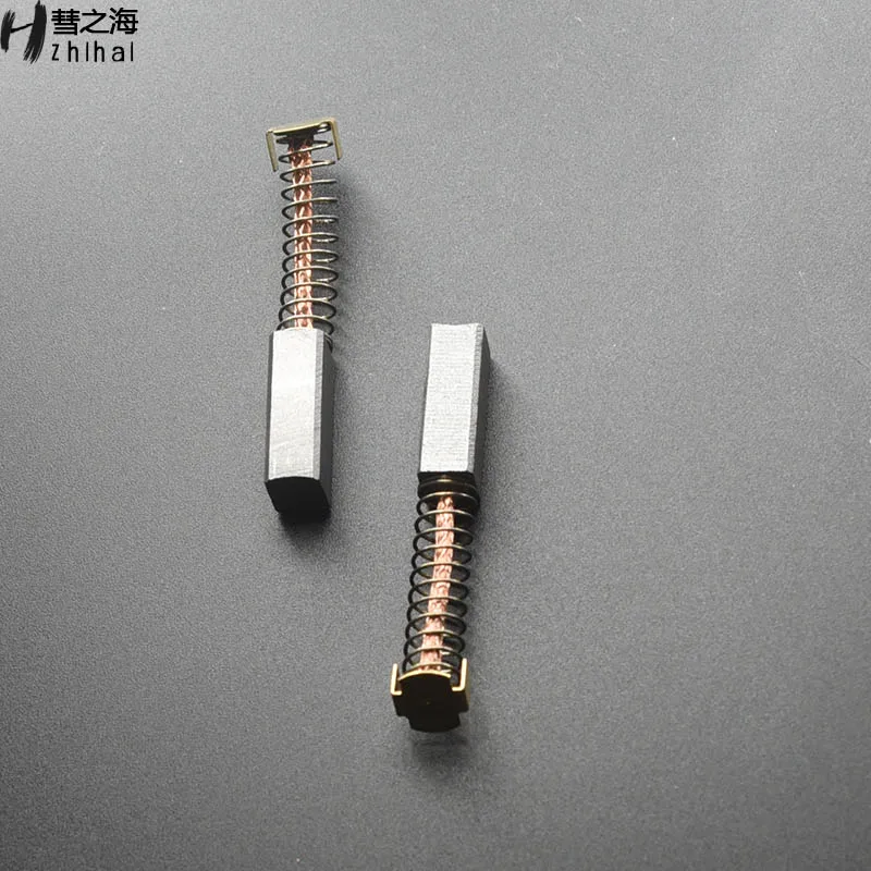 Spazzola di carbone per molla motore CC in rame medio da 10 pezzi 8 * 10 * 25 resistenza all'usura universale, varie specifiche possono essere personalizzate