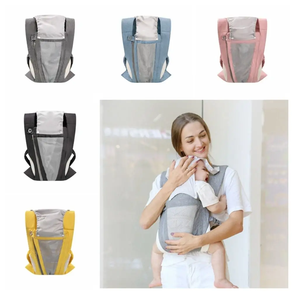 Pasgeboren Front Holding Baby Wrap Carrier Baby Kangoeroe Tas Katoenen Baby Rugzakken Horizontale Holding Type Mesh