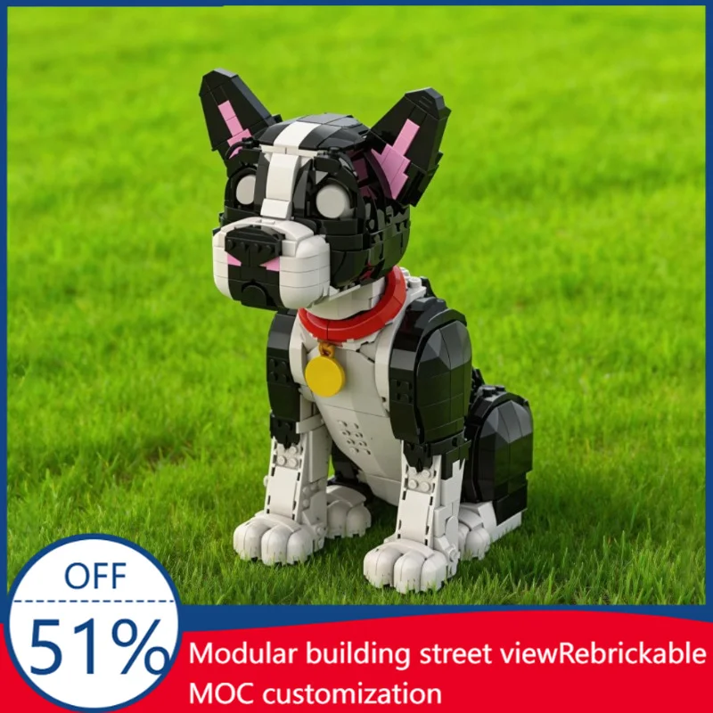 

1686 PCS Terrier Dog Figure MOC 43269 Building Block Kid Diy Educational Assembly Girls Display Toys Christmas Customized Gifts