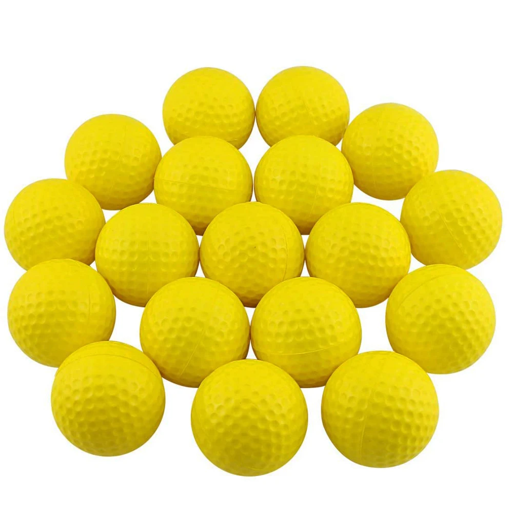 10Pcs PU Foam Golf Balls Sponge Elastic Indoor Practice Training Soft Golf Ball