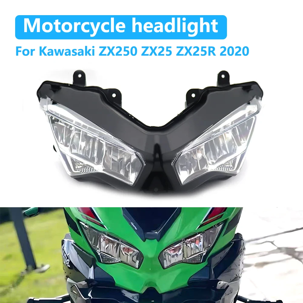 

For Kawasaki ZX250 ZX25 ZX25R ZX 250 ZX 25 ZX 25R 2020 Motorcycle Accessories Front Headlight Assembly LED Head Light Lamp