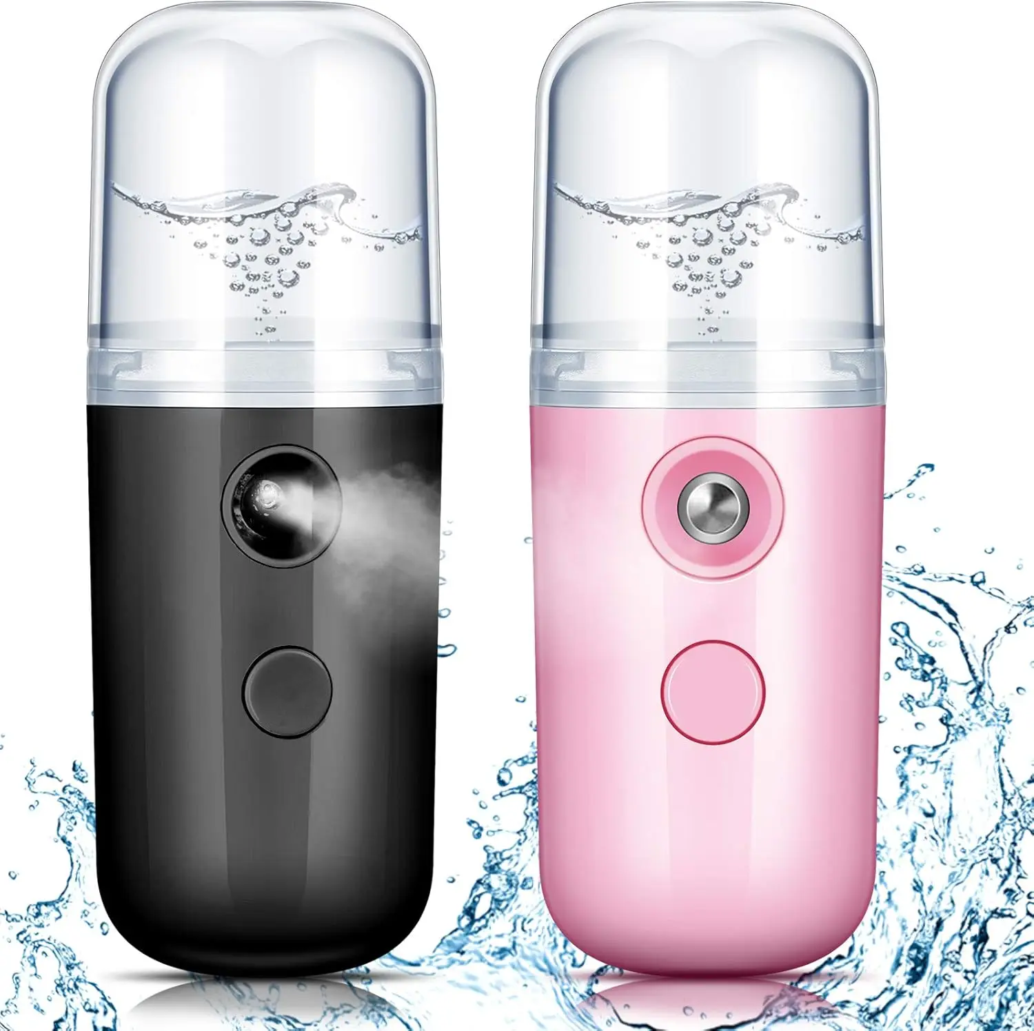 Nano Mister 30 ml Mini humidificador facial pulverizador facial portátil USB recargable práctica máquina de cuidado de la piel para hidratación facial