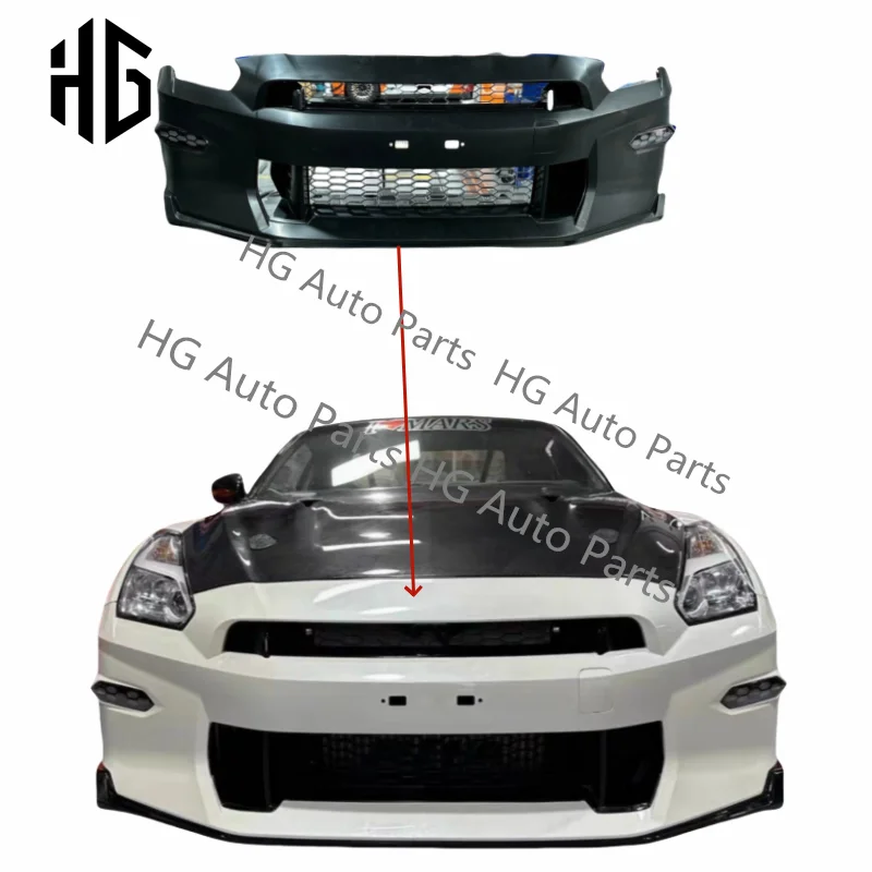 Factory Price Front Bumper Fender Rear Spoiler TOPSECRET Style Body Kits For Nissan GTR R35