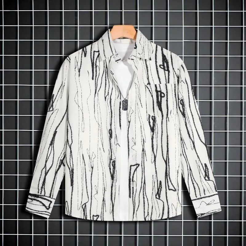 Unisex Long Sleeve Loose Shirt Japanese Vintage Oil Painting Floral Print High Street Fashion Couple Top Multi Color114