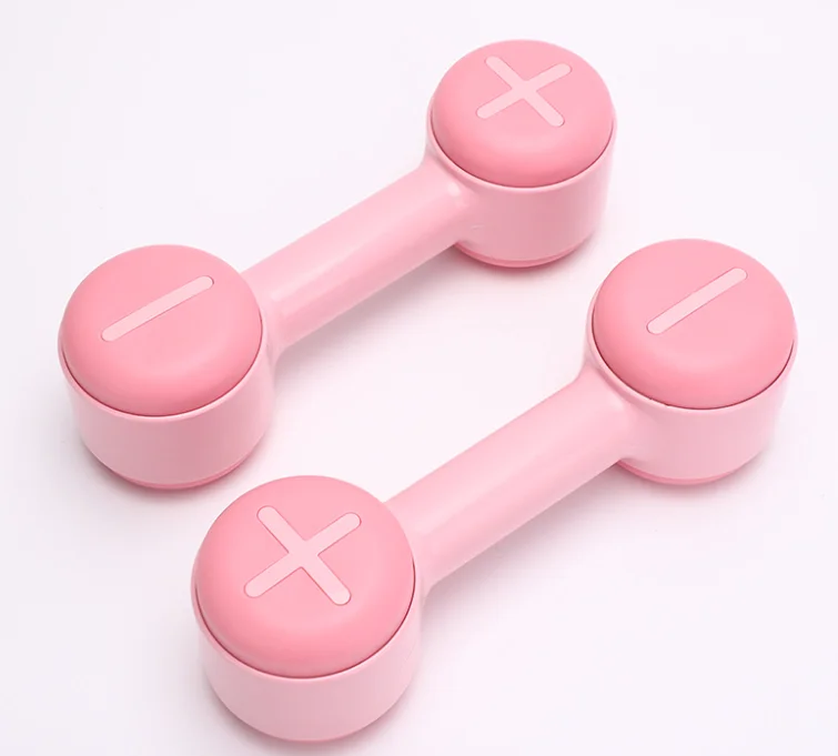 

3-6KG Adjustable Dumbbell Pair 5-in-1 Weight Options Cast Iron and Rubber Material for Home Gym or Office Use