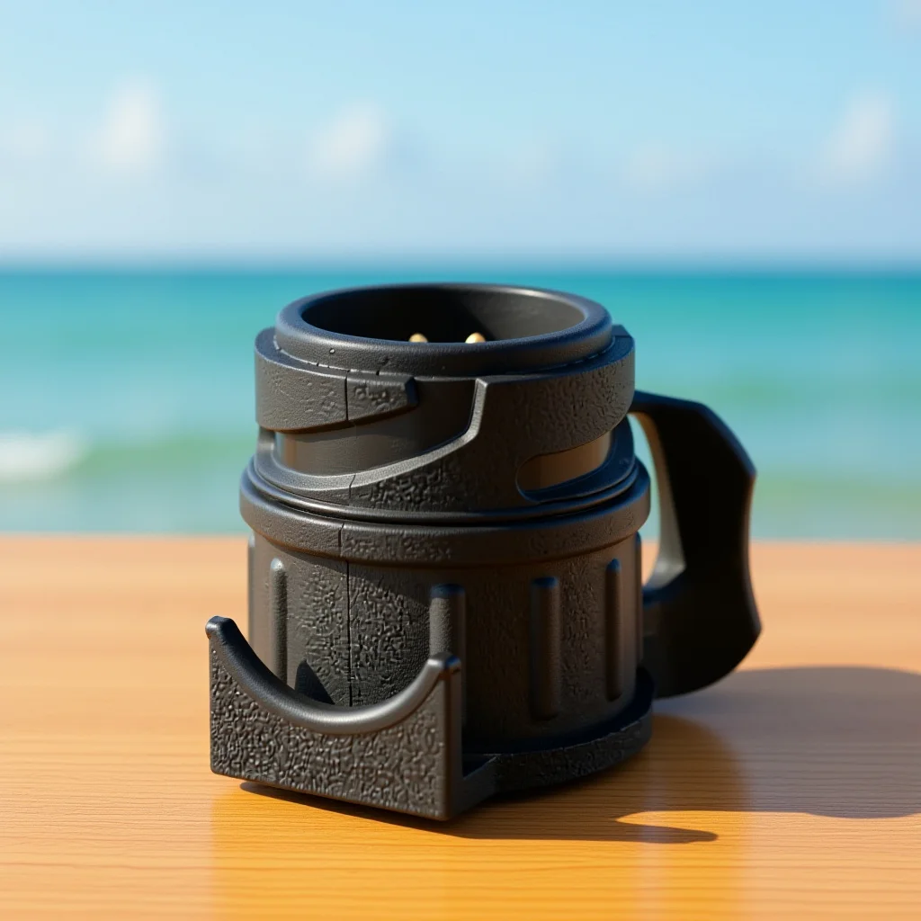 

Водонепроницаемый переходник с 13 на 7 контактов для системы освещения 12В с пружинной крышкой и выемкой для выравнивания по ключу