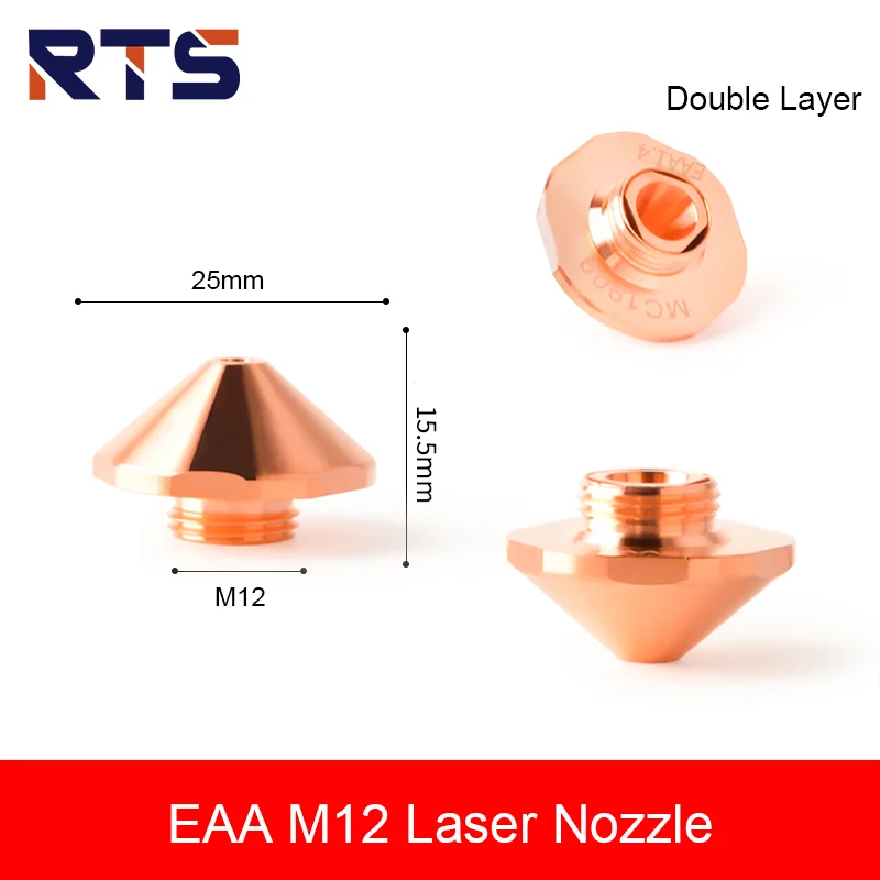 EAA EAU ECU High Speed Cutting Nozzle Single and Double Layer Chrome Plating Laser Cutting Machine Accessories