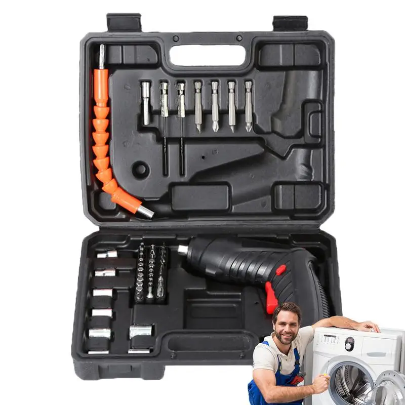 

Electric Screwdriver Set 47pcs Rechargeable 3.6V Cordless Screwdriver Kit Long Battery Life Screwdrivers Set Portable Power