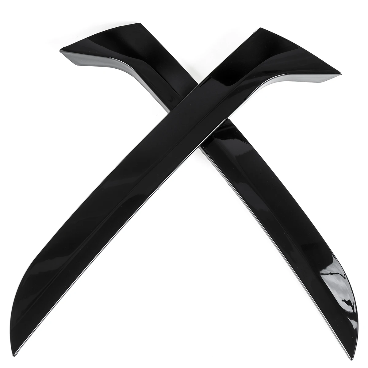 For Volkswagen For VW Tiguan MK1 Glossy Black Car Rear Window Side Spoiler Canard Splitter Trim Spoilers Replacement 2007-2016 view 5