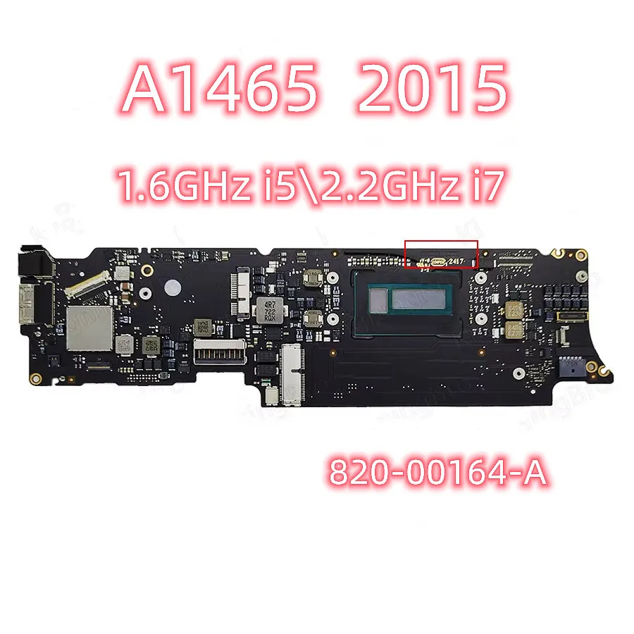 Original A1465 Logic Board 1.6GHz i5  4GB 8GB For Macbook Air A1465  Motherboard 2015 Years 820-00164-A