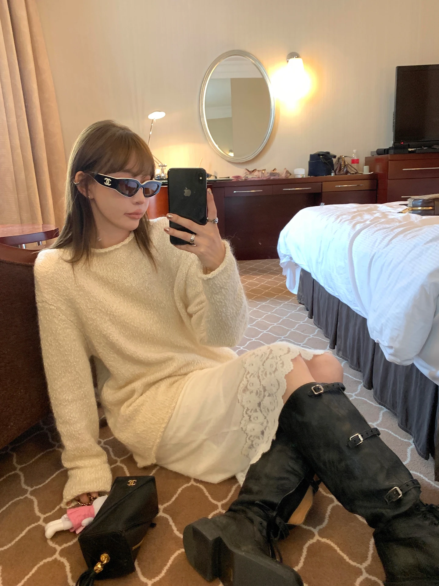 

Корейский женский вязаный свитер из шерстяной пряжи, свободный, мягкий, с длинными рукавами, на зиму, модный