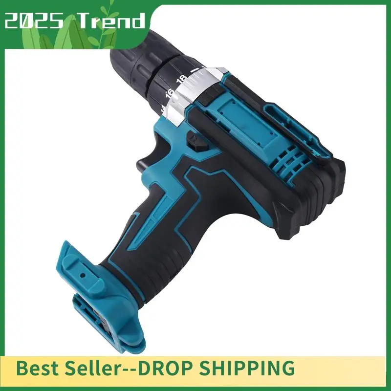 

Impact Drill Cordless Electric Screwdriver 13Mm 25+3 Power Tool Electric Drill Accessory Part For 21V Battery (Bare Metal)