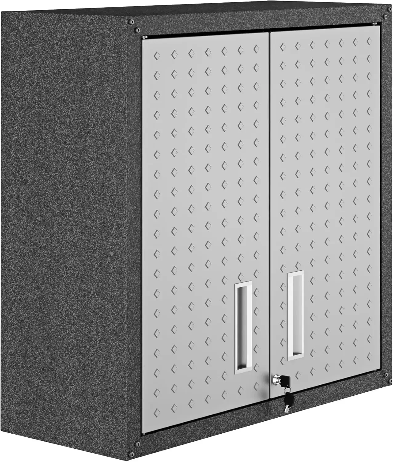 Comfort Fortress Floating Garage Storage Cabinet, Black/Grey