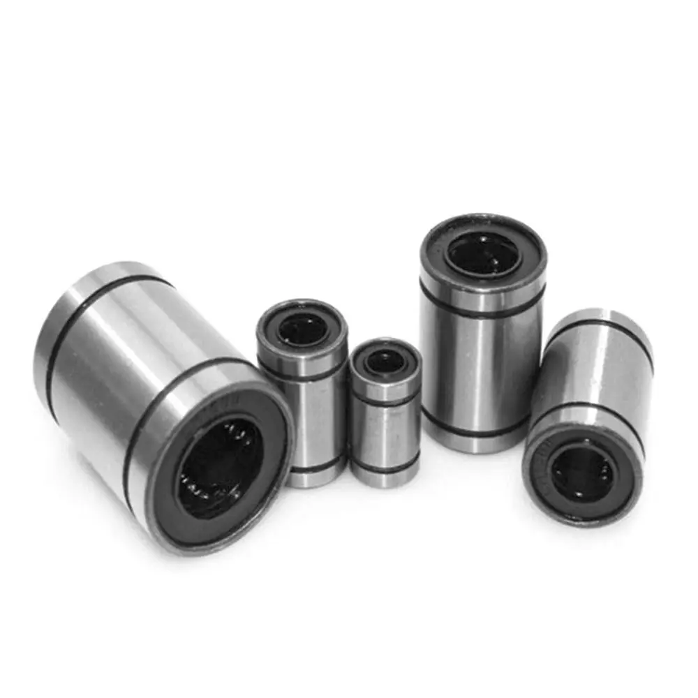 Chrome Steel CNC Part Rods Shaft LM3UU LM4UU LM5UU LM6UU Linear Ball Bearing Bushing Steel LM8UU LM10UU LM12UU LM16UU