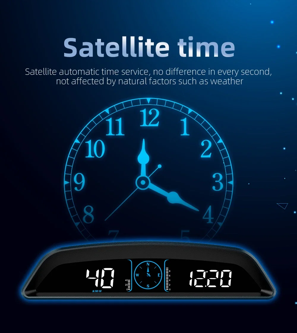 G3 GPS / B3 OBD HUD Digitaler Auto-Tachometer Head-Up-Display Zubehör Auto-Drehzahlmesser Wassertemperaturmesser Smart Gauge – Detail 18