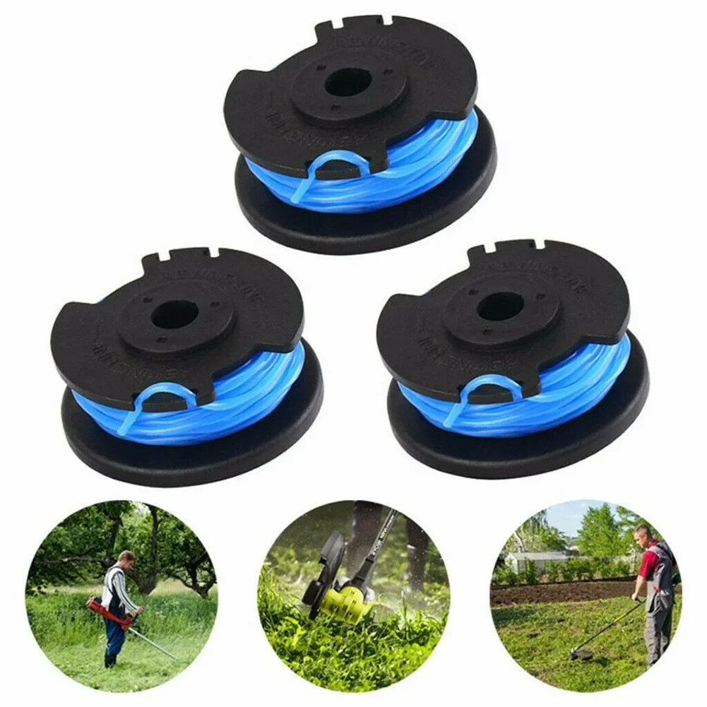 10pcs String Trimmer Spool Replacement Twisted Line Blue Trimmer Line for Ryobi One AC14RL3A Trimmers Accessories