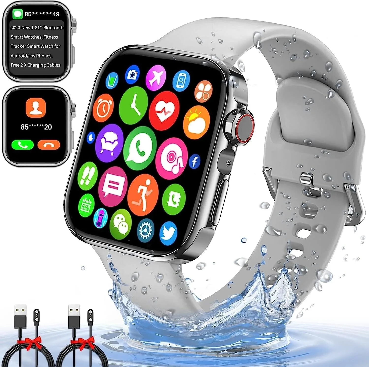 

Смарт-часы «все в одном»: трек-тренировки, получите уведомление о уведомлений, зарабатывать на звонки, монитор здоровья и персонализация за 100 циферблатов